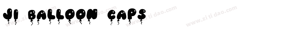 JI Balloon Caps字体转换